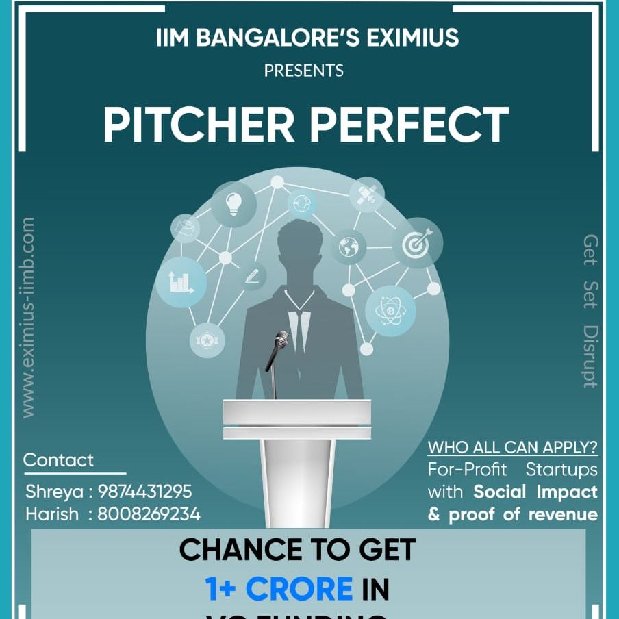 Top 25 Startups at IIM Bangalore EXIMIUS